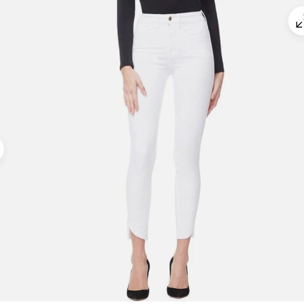Good American Good Legs Crop Cascade Hem Size 4/27